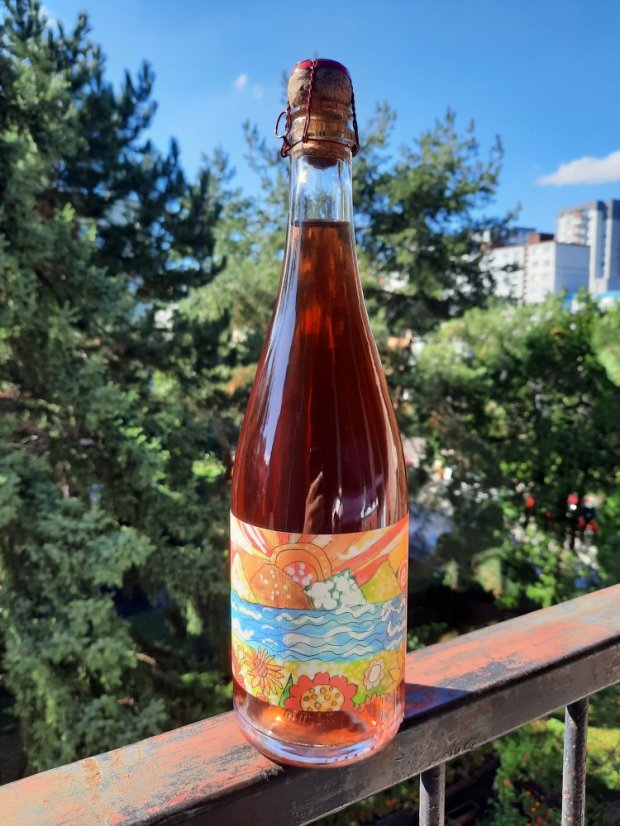 Frankovka modrá rosé sekt 2021 Kasnyik